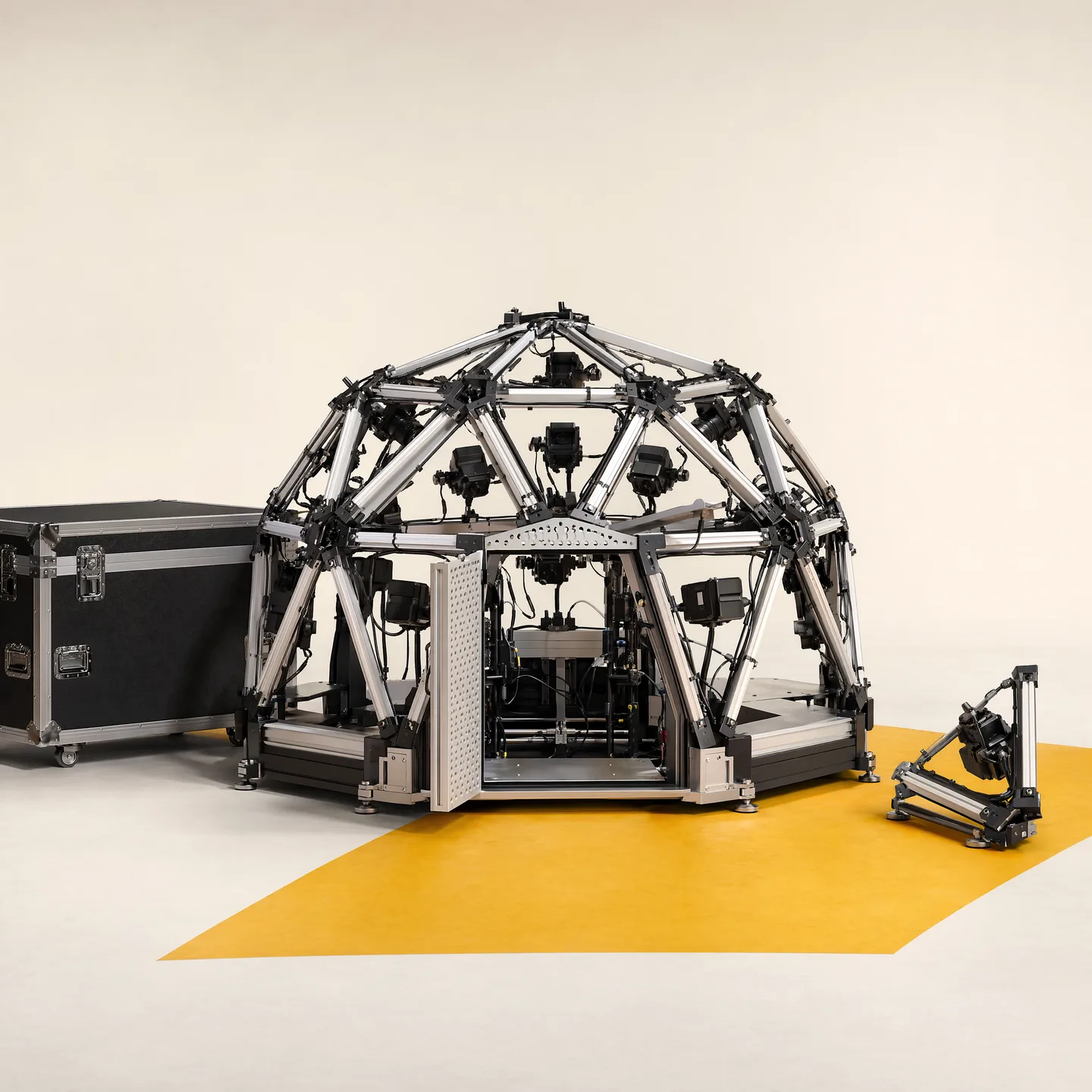 Representative portable DOME camera-array structure