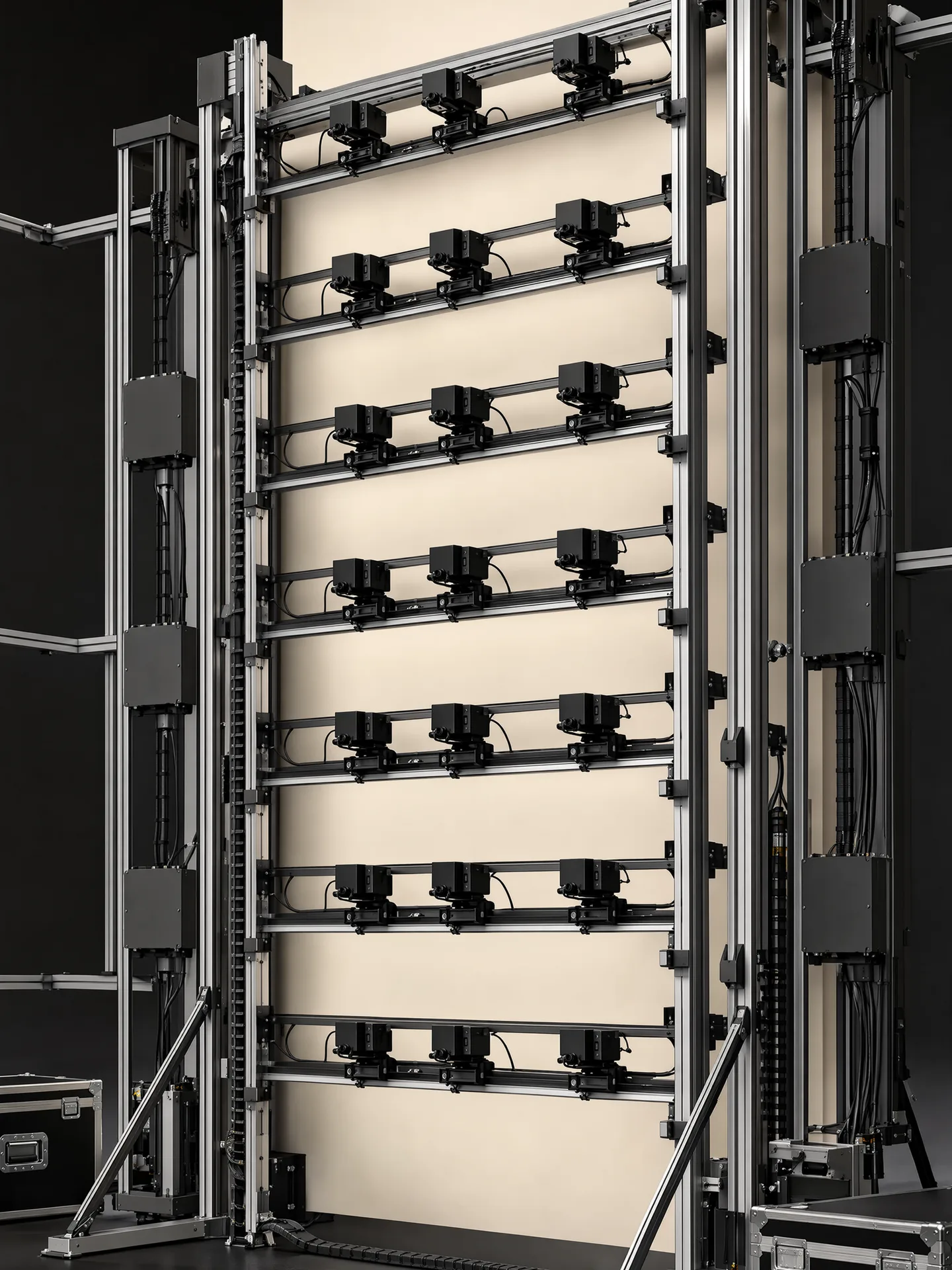 Representative modular GRID camera-array wall