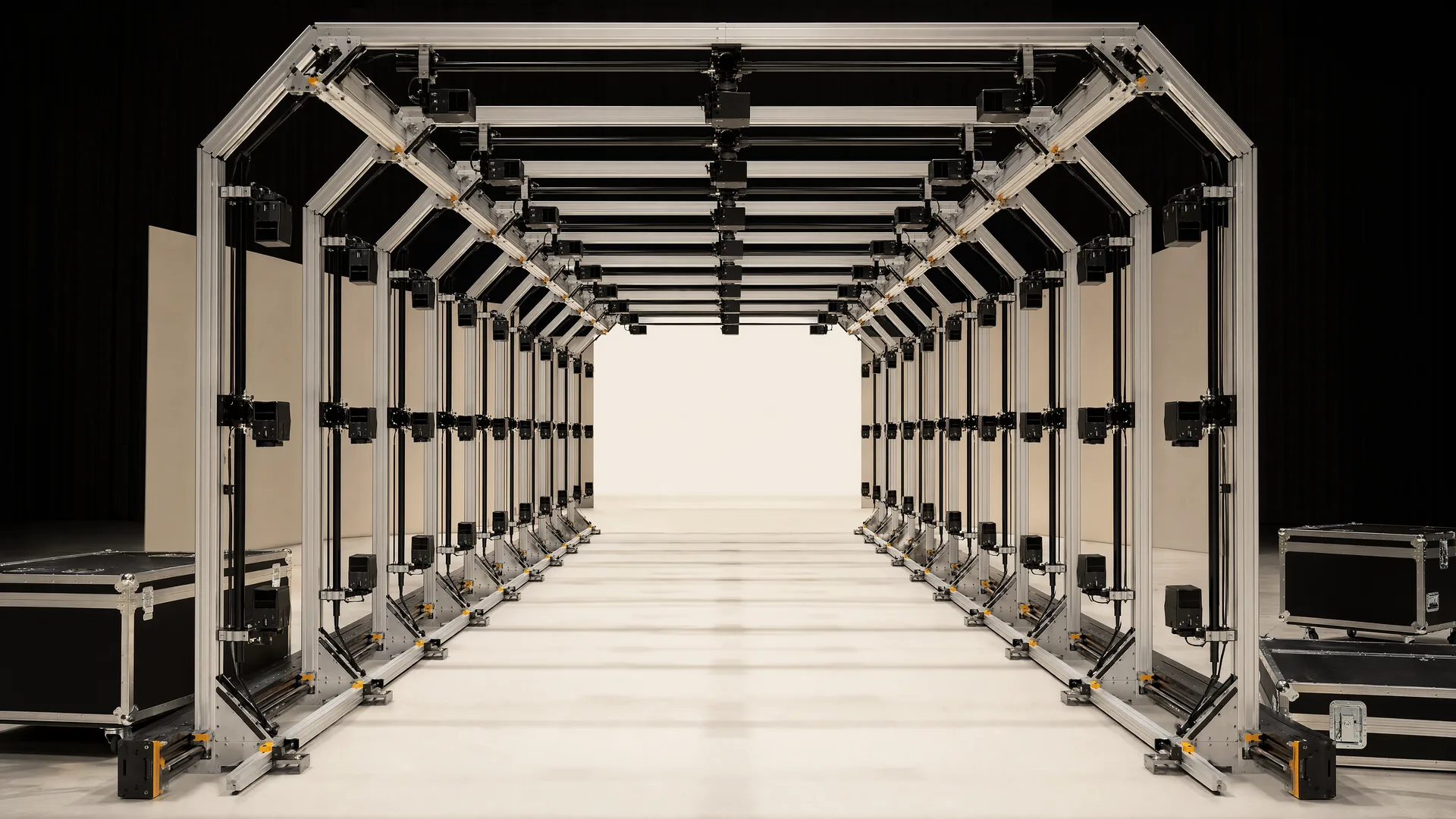 Representative empty TUNNEL camera-array structure