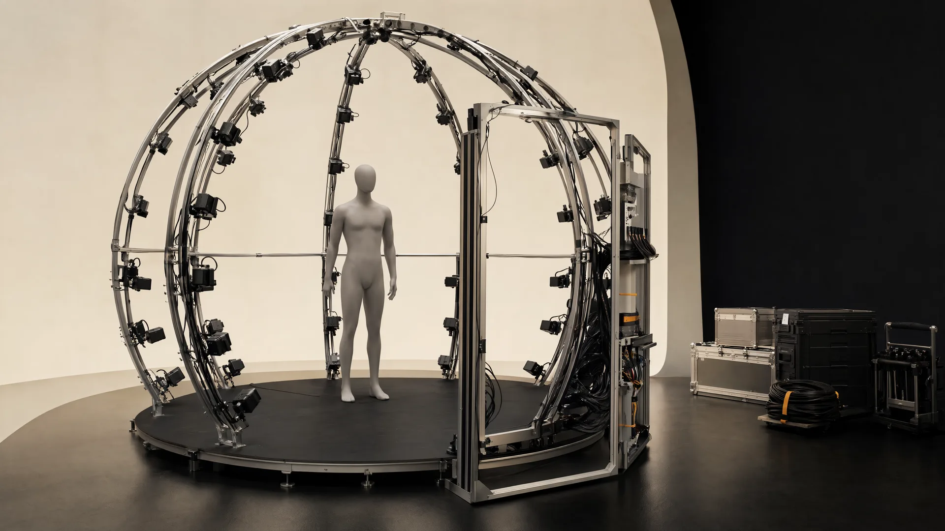 Representative full-body DOME around a featureless mannequin