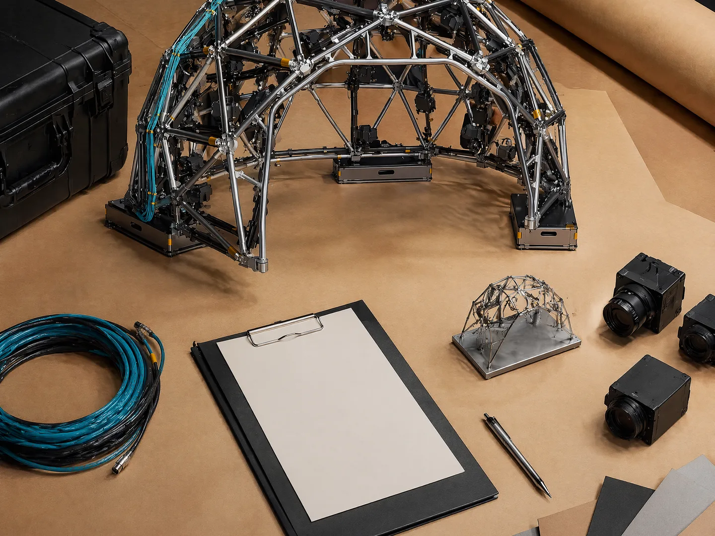 Representative concept workflow brief with signature dome model