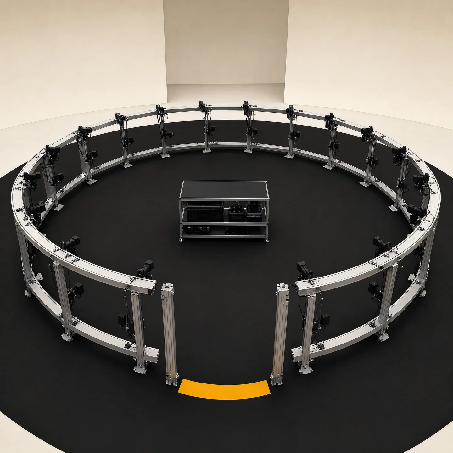 Representative segmented walk-in RING structure